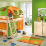 Two Tone Bedroom Cheerful Two Tone Green Boy Bedroom Decorated With Orange Wooden Interior Color Accent Set On Gray Ceramic Floor Idea Bedroom Amazing Bedroom Ideas For Cool Boy