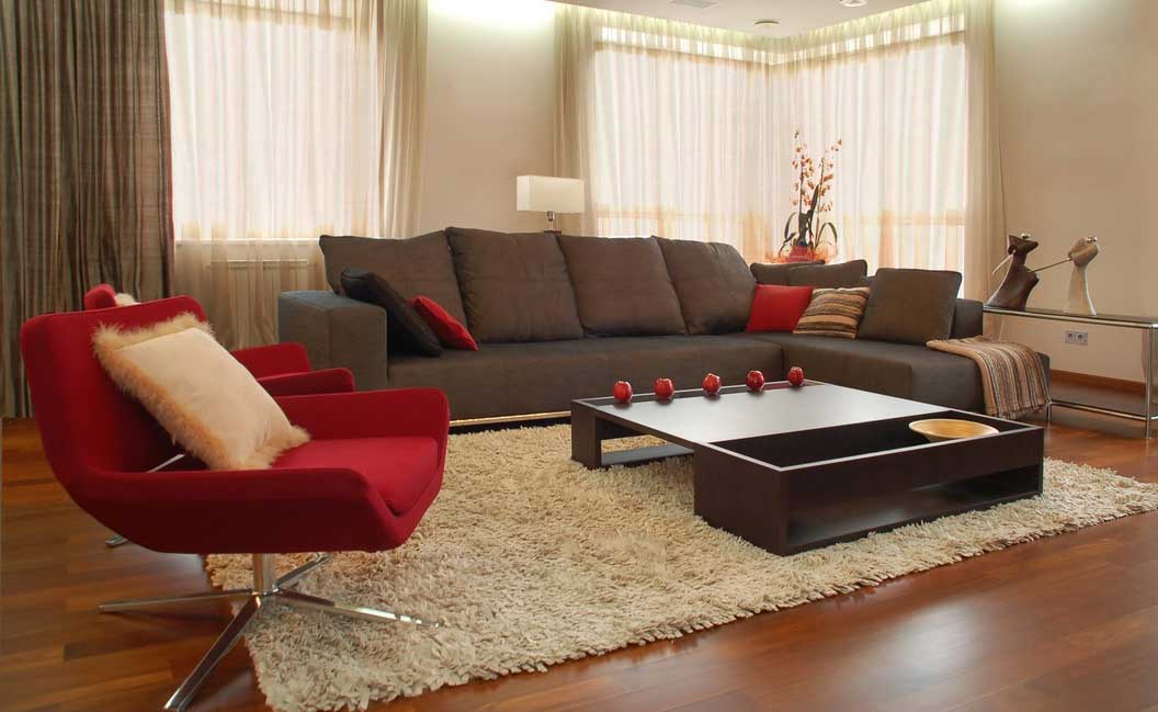 Swivel Chairs Shaped Red Swivel Chairs Feat L Shaped Sofa Design And Luxurious Living Room Rug Idea Plus Black Coffee Table Interior Design 10 Captivating Rug Styles For Adorable Living Room Layout