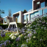 Front Yard Garden Adorable Front Yard Design Of Garden Banon House With Green Grass Garden And Purple Colored Flowers Architecture  Perfect Modern House Design With Spacious And Pretty Garden 