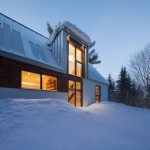 Details Snow Home Alluring Details Snow Of Modern Home With Woden Accents Applied As Parts Of The Exterior Design With Some White Accents As Well Decoration  Rural Cabin Plan With Modern Decoration 