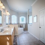 White Traditional Summerfield Alluring White Traditional Bathroom Of Summerfield 17270 Combined With Accent Wood For Vanity And Surprising Arch Shaped Windows Decoration  Contemporary House Designs In Inside And Outside 