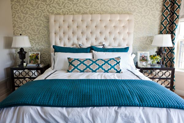 Bedroom Design White Amazing Bedroom Design Completed With White Padded Headboard And White Bed Near Mirrored Dressers Near Artistic Wall Bedroom  Turquoise Bedroom Ideas In Some Divergent Rooms 