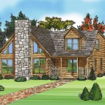 Luxury Log Front Amazing Luxury Log Home Plans Front Yard Area Finished With Lawn Area With Stone Walkway Design And Green View Architecture  Luxury Log Home Plans For Bold Natural Image 