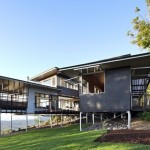 Maleny House Exterior Amazing Maleny House Bark Design Exterior With Suspended Architecture Shown Green Lawn And Mulch Below It Interior Design  Beautiful Interior Design From A Fascinating Residence 