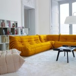 Modern Living Cream Amazing Modern Living Room Furniture Cream Yellow Togo Sofa White Carpet Fancy Stand Lamp Exquisite Bookshelf Design Furniture  Togo Sofa Adding Contemporary Touch Instantly For Your Room 