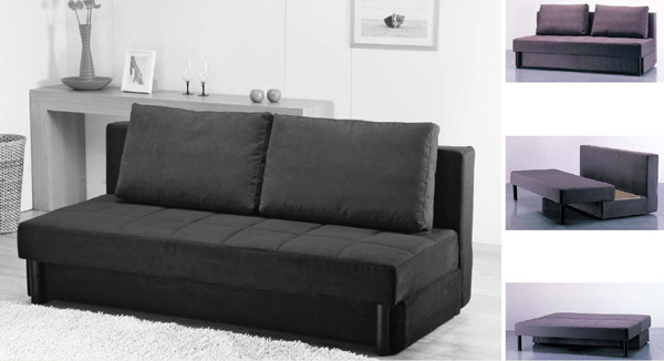 Modern Minimalist Cheap Amazing Modern Minimalist Black Color Cheap Sofa Beds Design Made From Fabric Material Suitable For Your Small Spaces Room Furniture  Cheap Sofa Beds Design For Giving Relaxation 