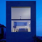 Night View Cube Amazing Night View Of Japan Cube House Decorated With Wide Glass Walls And Bright Interior Lighting Architecture  Modern Simple House In Ecological Building Construction 