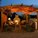 Outdoor Space Green Amazing Outdoor Space Outside The Green Outdoor Home With Wooden Pergola And Rattan Chairs Near The Fireplace Outdoor  Refreshing Outdoor Space Designs As A Cozy Leisure Spot 