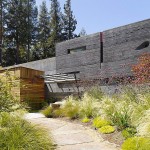 Stone Pathway Flowers Amazing Stone Pathway And Beautiful Flowers In The House 6 Cheng Design Facade With Wooden Wall  Concrete Home Design With Cool And Dramatic Exterior 