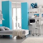 Teenage Rooms Interior Amazing Teenage Rooms White Blue Interior Minimalist Design Finished With White Rug Design Equipped With Grey Mattress Interior Design  Amazing Teenage Rooms Design You'll Love