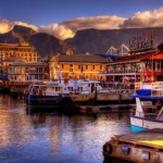 Waterfront In Design Amusing Waterfront In Cape Town Design With Several Big Ships Outside And Light Brown Colored Wooden Outer Wall Decoration  Sunset Scenery Views To See Around The World 