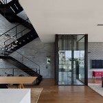 Details Floors Brick Appealing Details Floors With Grey Brick Wall And Black Stairs House Designs  Addition Design For Home With Swimming Pool In 5th Floor 