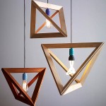 Geometric Wooden Pendant Appealing Geometric Wooden Shade For Pendant Lamps For More Attractive Look With Improved Interior Decoration Decoration  Accessory Ideas In Contemporary Room Concept Decoration 