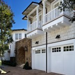 Malibu Residence Design Appealing Malibu Residence David Phoenix Design Exterior With White Garage Abd Shed Door Also Exposed Stone Wall Decoration  Outstanding Traditional Seaside House In Bright White Decoration 
