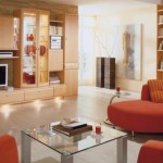 Accent Orange Armchair Astonishing Accent Orange Sofa And Armchair Combined With Rectangular Coffee Table With Glass Top For Modern Living Room Living Room  Living Room Furnished With Ultramodern Wardrobes 