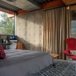 Bedroom With Cover Astonishing Bedroom With Grey Duvet Cover Decorated Also Red Chair On The Corner With Footboard Byrnes Barn Construction Zone Decoration  Classy Decoration For Studio With Minimalist House Design 