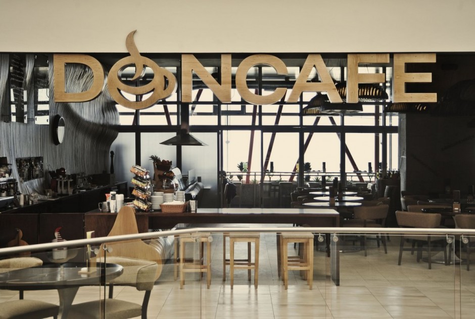 Don Cafe Wooden Astonishing Don Cafe House With Wooden Furniture Also Ceramic Tiles Also Glass Balustrade With Glass Window And Artistic Wall Veneer House Designs  Cafe Interior Design With Calming And Relaxing Vibe 