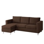 Modern Minimalist Small Astonishing Modern Minimalist Brown Color Small Sectional Sofa Made From Fabric Material For Living Room Inspiration Furniture For Home Furniture  Small Sectional Sofa For Homey Relaxation 