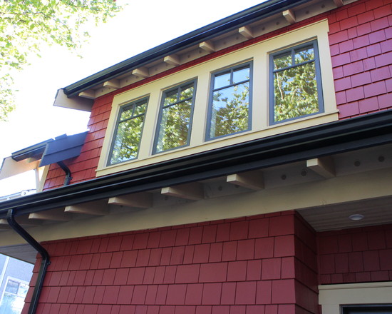 Grabber Ceiling Design Attention Grabber Ceiling And Walling Design Of Kitsilano Heritage Home Exterior In Combination Of Red Shingle And Exposed Beams In Cream Exterior  Large Heritage Home With Red Exterior 