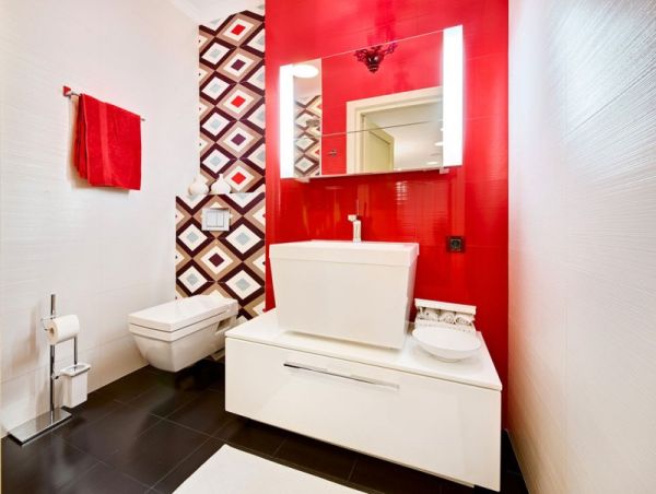 Black And Design Attractive Black And White Bathroom Design Interior With Backlit Mirror And White Vanity At Apartment With Terrace In Kiev Decoration  Vibrant Color Combinations To Add Beauty To Your Home Decor 