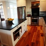 Kitchen Island With Attractive Kitchen Island Design Combined With Wooden Flooring Unit With Best Countertop In Beach Break House Ideas Decoration  Wooden Beach House With Natural Modern Building Theme 