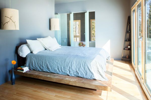 Bedroom Ombre Ideas Awesome Bedroom Ombre Walls Design Ideas Applied Also Wooden Platform Bed And Blue Duvet Cover With White Pillows Interior Design  Ombre Color Decor For Unique Atmosphere In Your Interior 