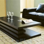 Black Leather Modern Awesome Black Leather Sofa Furniture Modern Black Color Modern Coffee Tables Design Ideas Made From Wooden Material Furniture  Modern Coffee Tables With Various Materials 