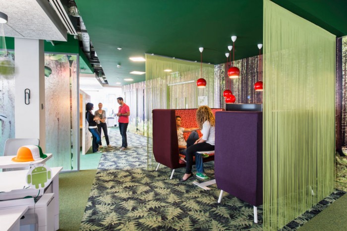Google Office Unique Awesome Google Office Cabin With Unique Green Dividers For Private Chatting Zone With Egg Chairs And Stylish Table Office  Updated Office In Uplifting Design 