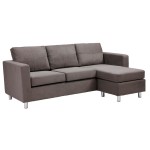 Modern Minimalist Sectional Awesome Modern Minimalist Design Small Sectional Sofa In Gray Color Made From Fabric Material For Living Room Furniture Inspiration Furniture  Small Sectional Sofa For Homey Relaxation 