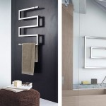 Scirocco Hydronic Ornaments Awesome Scirocco Hydronic Stainless Steel Ornaments On Black Wall And White Wall Attached For Towel Hanger Bathroom  Modern Bathroom Design That You Have To See 