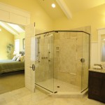 With Glass Near Bathroom With Glass Shower Space Near Grey Carpet To Tile Transition Interior Design  Minimalist Carpet To Tile Transition For Interior House 