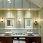 With Wooden The Bathroom With Wooden Vanity And The Classic Bathroom Wall Cabinets Bathroom  Bathroom Wall Cabinets With Bright Color Accent 