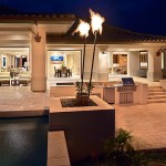 The Chilly Some Beat The Chilly Wind With Some Fiery Torches Equipped With Outdoor Living Space And Pond Design Ideas Plan Outdoor  Inspiring Outdoor Designs With Tiki Torches 