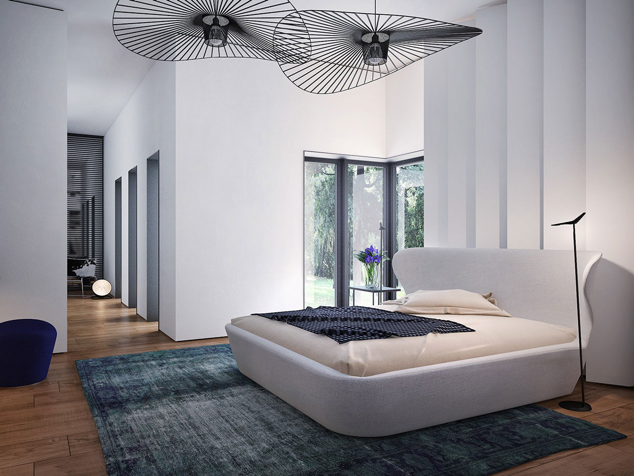Interior Design Decoration Bedroom Interior Design With Modern Decoration Using White Bed Frame And Wooden Flooring With Contemporary Ceiling Fans Contemporary Ceiling Fans And The Lifestyle Of Urban Living