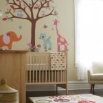 Baby Nursery Modern Best Baby Nursery Furniture Feat Modern Tree And Animal Wall Decal Idea Plus Ball Pattern Area Rug Kids Room Modern And Minimalist Baby Nursery Furniture Ideas