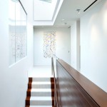 Interior Lighting Page Bright Interior Lighting Inside The Page Road Residence Actwo Architects With Skylight Window Above Teh Staircase Decoration  Enchanting Wooden Decoration For House With Minimalist Style 