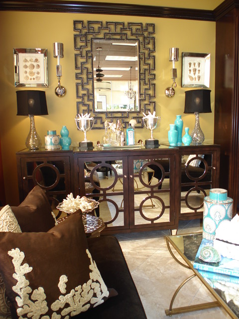 Wooden Mirrored Mirror Brown Wooden Mirrored Dresser With Mirror Installed To Reflect Living Room Seating Set House Designs  Luxury Mirrored Dresser In Modern Room Interior Design 