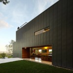 Home Near Made Building Home Near Black Wall Made From Wooden Material Architecture  Contemporary Residence With Eco-Friendly Concept 
