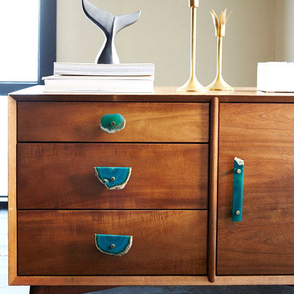 Agate Handles In Captivating Agate Handles And Knobs In Green To Match With Wooden Cabinet And Drawers Doors For Stunning Appearance Decoration  Accessory Ideas In Contemporary Room Concept Decoration 