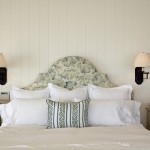 Floral Headboard Malibu Charming Floral Headboard Ideas At Malibu Residence David Phoenix Beach Style Bedroom With Wooden Sideboards Decoration  Outstanding Traditional Seaside House In Bright White Decoration 