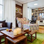 Wooden Coffee On Charming Wooden Coffee Table Design On Green Carpet At Apartment With Terrace In Kiev Living Room With Grey Sofa Decoration  Vibrant Color Combinations To Add Beauty To Your Home Decor 
