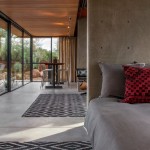 Bedroom Interior Concrete Chic Bedroom Interior Design With Concrete Floor And Wall Applied Also Grey Duvet Cover In Byrnes Barn Construction Zone Decoration  Classy Decoration For Studio With Minimalist House Design 