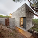 Mediterranian House Concrete Chic Mediterranian House Design With Concrete Wall Veneer Also Floating Floor Design Of Two Story House Design With Glass Window Near Entrance Exterior  Contemporary Rustic Home To Blend With Raw Environment 