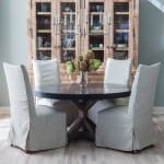 Dining Table For Circular Dining Table Also Grey For Chairss Add Near Glass Vase Furniture  Nice Slipcovers For Chairs Inspiration 