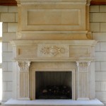 Granite Style Fireplace Classic Granite Style Artistic Shape Fireplace Mantel Designs Equipped With White Artful Color IDea Made From Concrete Material Decoration  Fireplace Mantel Designs With Rustic Contemporary Style 