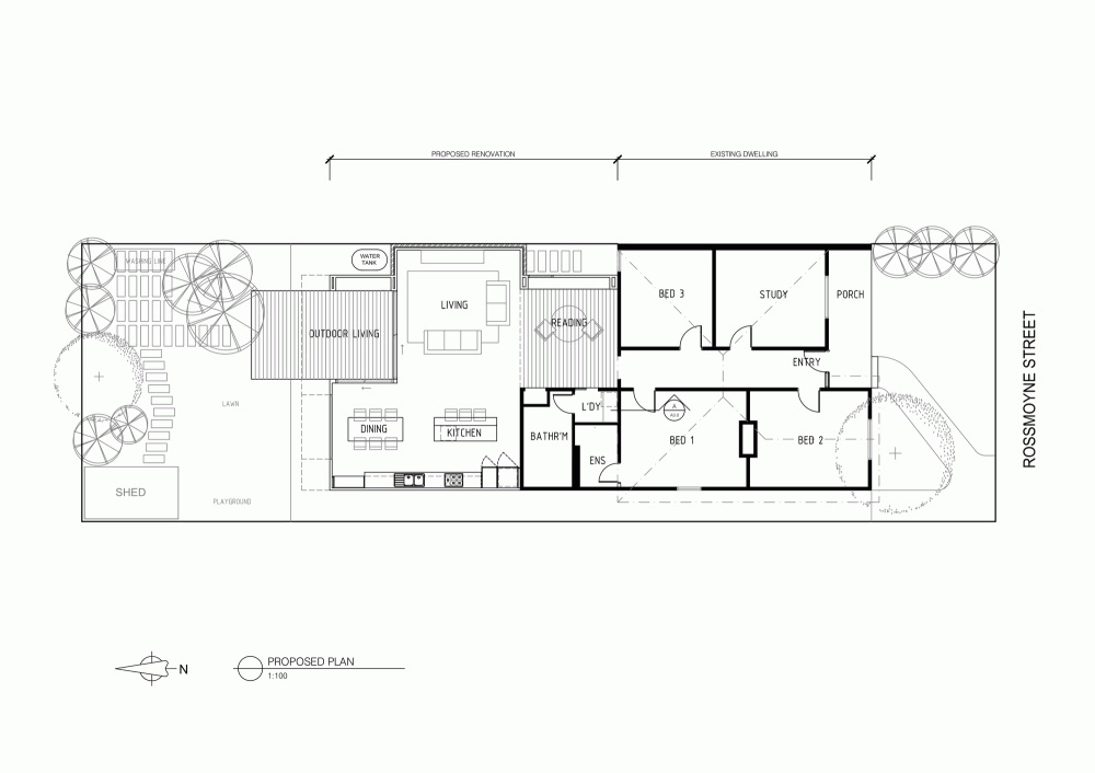 Full Thornbury Plan Clever Full Thornbury House Floor Plan Seen With Large Front Yard And Many Effective Rooms At Home For Family Living Residence  Contemporary Residence Featuring Minimalist Interior 