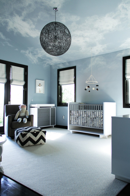 Wallpaper Also Pendant Cloud Wallpaper Also Black Round Pendant Lamp Also White Cribs Decoration  Cute Baby Dresser Which Brings Fashionable Decoration 
