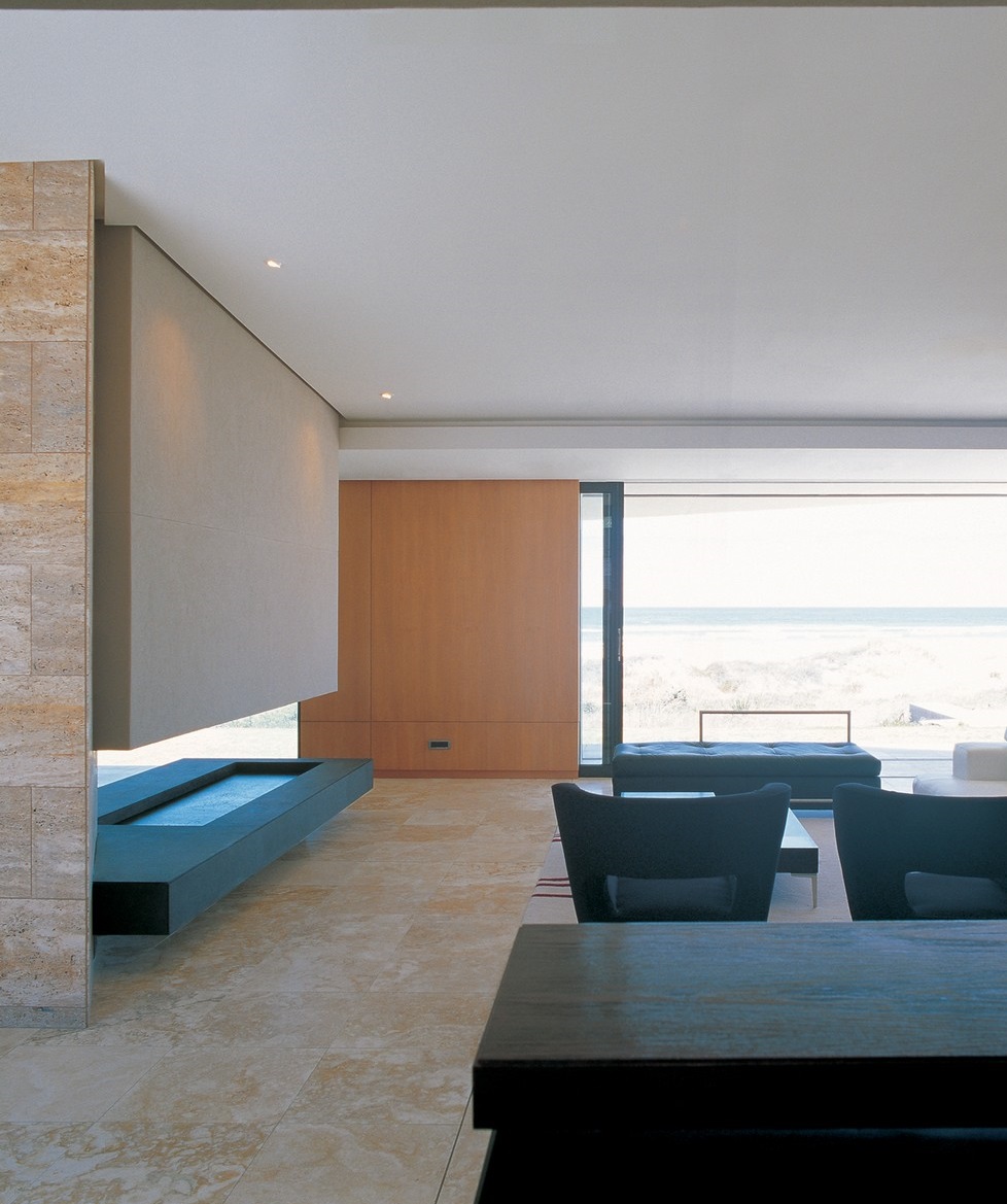 Saota Melkbos Room Comfortable SAOTA Melkbos Project Living Room With Black Sofas Architecture  Home Design With Rough Landscape Facing Wonderful Seas Views 