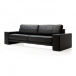 Design Of Sofa Compact Design Of Rolf Benz Sofa With Two Seats In Black Color Design Made From Leather Material Finished In Modern Touch Furniture  Rolf Benz Sofa Firms Innovation 