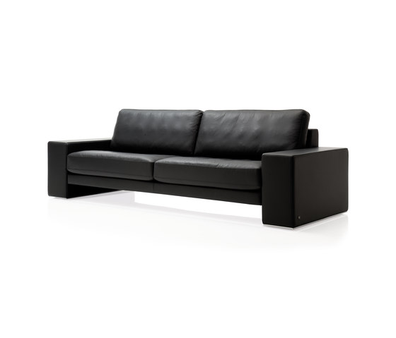 Design Of Sofa Compact Design Of Rolf Benz Sofa With Two Seats In Black Color Design Made From Leather Material Finished In Modern Touch Furniture  Rolf Benz Sofa Firms Innovation 